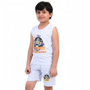 "طقم ديزني للأطفال – قطن صافي 100% – ألوان صيف 2025"